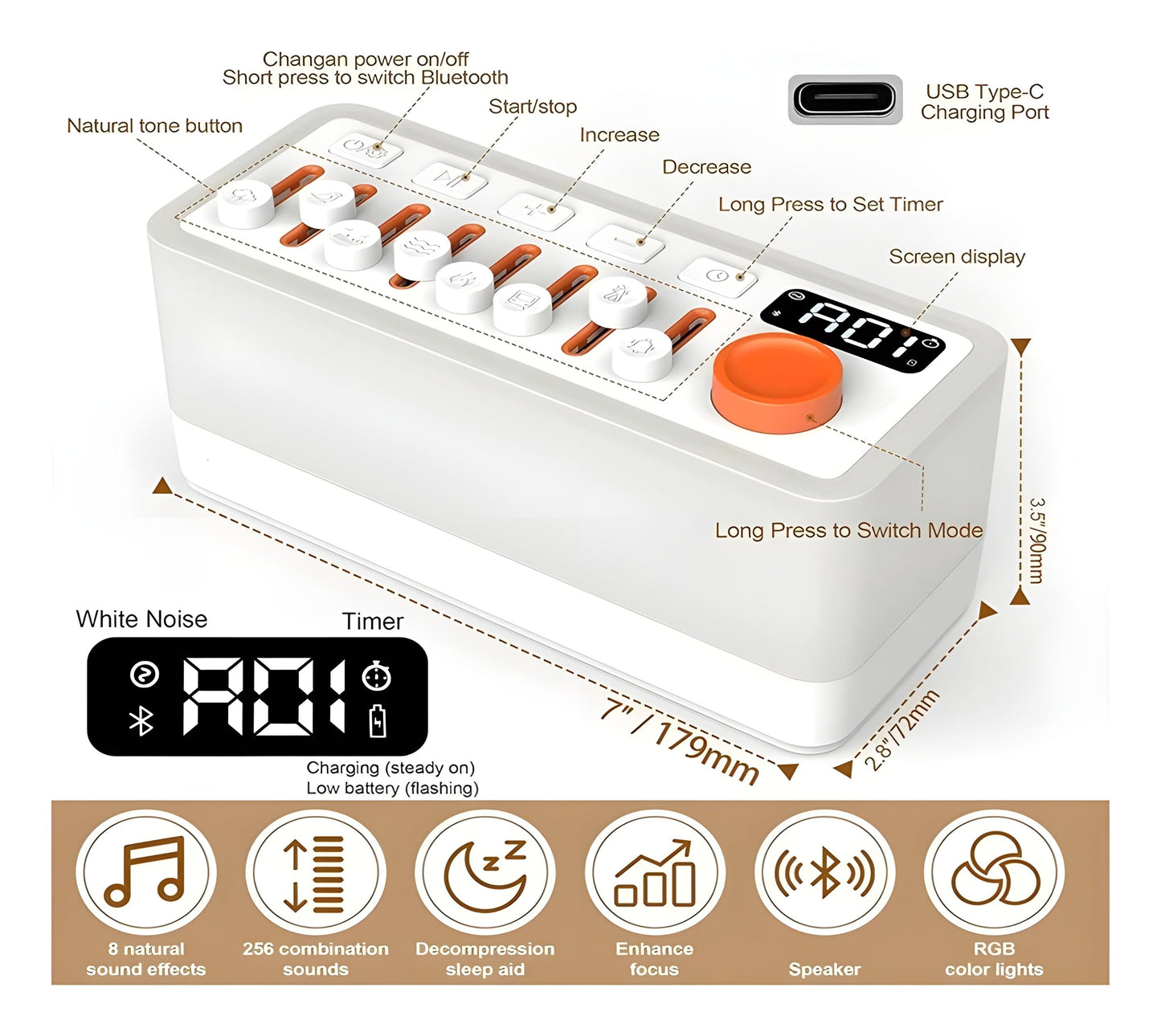 Sound Box With 8 Ambient Sounds